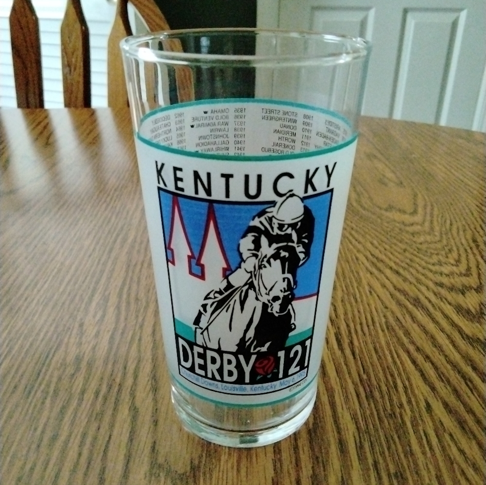 Kentucky Derby Glass 1995 Vintage VGC